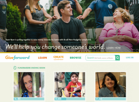 GiveForward Home Page